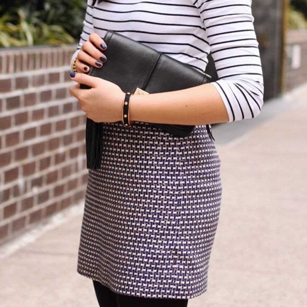 ✅J. Crew Tweed Winter Mini Skirt